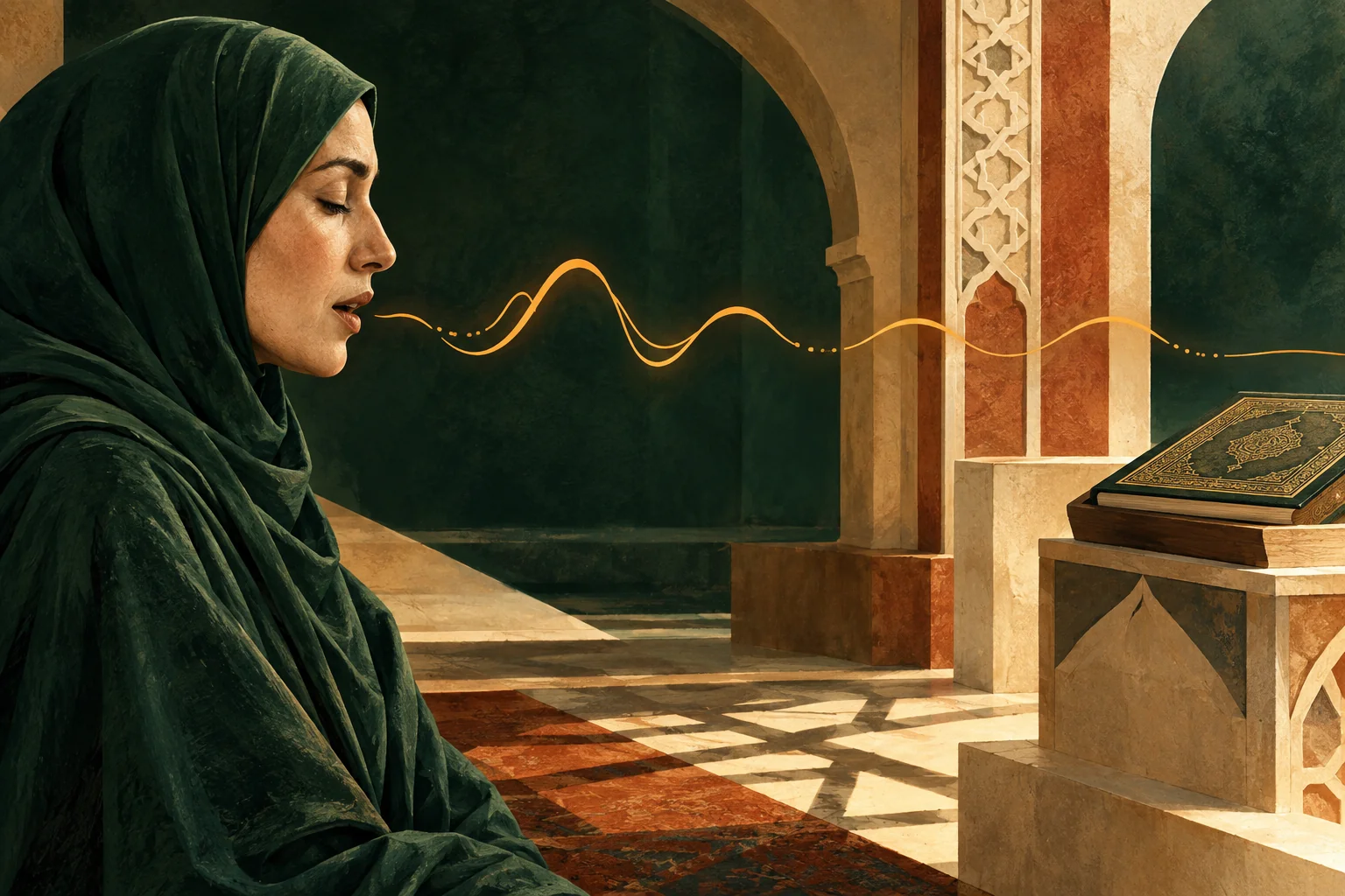 Advanced learner refining Tajweed and Tarteel