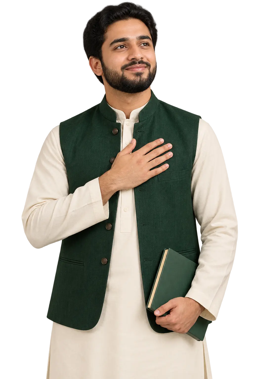 Adult Muslim learner beginning a meaningful Quran journey